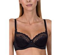 Lisca 20226/20227-02 Women's Evelyn Black Lace Non-Padded Underwired Full Cup Bra 34F