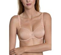Lisca Gracia 020249/020250-PC Women's Peach Champagne Pink Non-Padded Underwired Moulded Full Cup Bra 38D