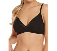 Lisca INES 20282-02 Women's Black Cotton Non-Padded Non-Wired Soft Bra 36B