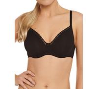 Lisca INES 20283-02 Women's Black Cotton Padded Underwired Full Cup Bra 38C