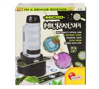 I'M A GENIUS Lisciani MICRO-MICROSCOPE- Discovery of the Micro World for Children From 7 Years Portable Microscope - Scientific Experiments for Children - Educational Kit