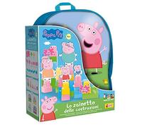Lisciani 1st Age Games - Peppa Pig Backpack - Baby Block 36 PCS - 82674