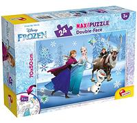Lisciani 74075 Puzzle, Multicolour | Giant Puzzle for Little Ones - Elsa and Anna in Arendelle - Extra Large Pieces and Back to Colour - Size 70 x 50 cm