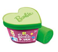 Lisciani - BARBIE DOUGH HEART - Fashionable Glitter Clay Set - For Kids Aged 5 and Up - Includes 6 Colored Modeling Clays and Barbie Stamps - Collectible Heart-Shaped Jar - Creative Play Kit