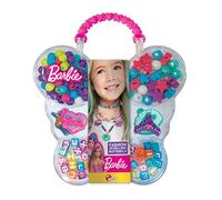 Lisciani - BARBIE FASHION JEWELLERY BUTTERFLY DISPLAY - Creative Jewellery Kit with Butterfly Display - Includes 12 Sets with Beads, Strings & Charms - For Girls Age 5+ - Colourful & Fun Activity