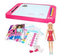 Barbie Fashion Design Table with Doll Kids Creative Arts & Craft Toy