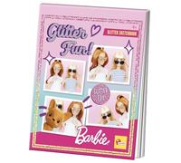 Lisciani - BARBIE Glitter Sketchbook - Glossy Colouring Book 32 Pages - Creative Activity for Girls from 4 Years - Develops Fine Motor Skills, Imagination and Concentration - Screen-Free