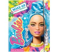 Lisciani - BARBIE - Make Up Express Yourself! - Make-up Sketchbook - Girl Power - Creative Game - Make-up Bag - Activities- Includes Mirror - For Girls From 5 Years