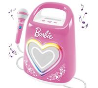 Lisciani - BARBIE Party Maker - Karaoke for Kids - Includes Microphone - Bluetooth Speaker - Includes Music - Smartphone Connectivity - Multicolour Light Effect - Music and Party - From 4 years old