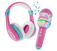 Lisciani - BARBIE Sound Your Style - Bluetooth Microphone with Speaker - Pink - Children's Karaoke Set - Music and Vocals - Smartphone Connectivity - Multicolour Light Effect - Children aged 4 and up