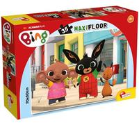 Lisciani - Bing - Giant MaxiFloor Jigsaw Puzzle with 35 Pieces - 3+ Years | Floor Puzzle for Children - The Characters from the Series in One Scene - Large Pieces for Small Hands - Size 70 x 50 cm
