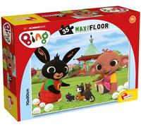 Lisciani - Bing MaxiFloor - Puzzle Game for Children 3+ - 35 Pieces Large Format 70 x 50 cm - Bing and Friends Characters - Educational Floor Puzzle for Motor Skills Observation and Concentration