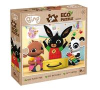 Lisciani - Bing Music Time - Floor Jigsaw Puzzle 24 Pieces - 3+ Years | Double-Sided Giant Puzzle - Music Scene with Back to Colour Afterwards - 100% Recyclable Card - Finished Size 70 x 50 cm