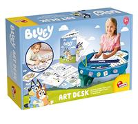 Lisciani - Bluey - Activity Table and Drawing Desk for Children - 3+ Years | Creative Desk with Storage - Wipe-Clean Board, Colouring Books, Stickers and Colours - Draw and Wipe Again and Again