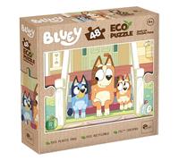 Lisciani - Bluey - Double-Sided Jigsaw Puzzle 48 Pieces - 4+ Years | Sustainable 2 in 1 Puzzle - Pieces to Assemble and Back to Colour Afterwards - 100% Recyclable Card - Size 35 x 25 cm