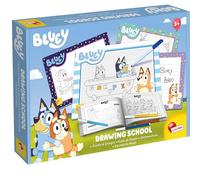 Lisciani - Bluey - Drawing School with 4 Wipe-Clean Boards - 3+ Years | Creative Set - 4 Boards, Marker and Colouring Pencils - Learn to Draw Bluey and Bingo Step by Step - Reusable Surfaces