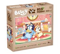 Lisciani - BLUEY Puzzle - 24 Piece Double Sided Puzzle for Children from 3 years - Colouring Board - Format 25x35 cm - Bluey Educational Game - Manual Activity - 100% Recyclable - Birthday Gift Idea