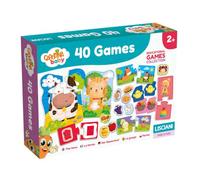 Lisciani - Carotina Baby - 40 Educational Farm Games in One Box - 2+ Years | Varied Learning Box - Bingo, Puzzles, Silhouettes and Animal Shapes - First Concepts for Toddlers - 18 Memo Cards Included