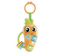 Lisciani - CAROTINA BABY - Carrot Baby Rattle - Musical Toy for Children from 3 Months - Sound and Light - Secure Teething Rings - Sensory Awakening - Electronic Rattle - Educational Baby Toy