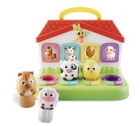 Lisciani - Carotina Baby Country Animals - Light-Up Farm - 10+ Months | Electronic Slot-In Toy - Animal Figures to Place on the Farm - Sounds and Various Melodies - Light-Up Windows with Mirrors