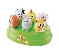Lisciani - Carotina Baby Edu Shapes - The Farm Shape Sorter - 10+ Months | Slot-In Toy for Babies - Self-Correcting Base with Guided Openings - Learn Shapes and Colours - 6 Farm Animals to Place