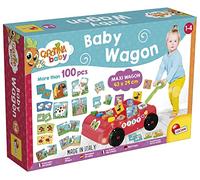 Lisciani Carotina Baby Pull Play And Learn Activity Walker, Wagon, Red, One Size-67879