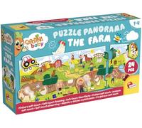 Lisciani - Carotina Baby - The Farm Panorama Jigsaw Puzzle - 1+ Years | Educational Puzzle - Extra Thick Pieces in Bright Colours - Farm Panorama to Assemble Yourself - First Words and Shapes