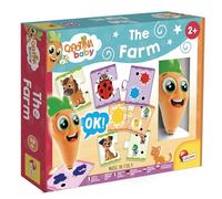 Lisciani - Carotina Baby - The Farm with Light-Up Talking Pen - 2+ Years | Interactive Quiz Game with Light - Questions on Animals, Colours and Shapes - Hand-Eye Coordination - 10 Puzzles of 2 Pieces