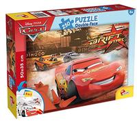Lisciani - Disney Cars - Double-Sided Jigsaw Puzzle 250 Pieces - 7+ Years | 2 in 1 Children's Puzzle - Characters from Radiator Springs - Back to Colour Once Finished - Finished Size 50 x 35 cm