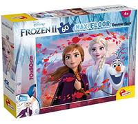 Lisciani - Disney Frozen 2 - Double-Sided Maxi Puzzle 60 Pieces - 3+ Years | Double-Sided Floor Puzzle - Thick Pieces Easy to Grasp for Small Hands - Back to Colour Freely - Finished Size 70 x 50 cm