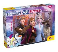 Lisciani - Disney Frozen 2 - Eco DF Plus Puzzle with 108 Pieces - 5+ Years | Double-Sided Puzzle - 100% Recyclable Card, Plastic-Free, Cobalt-Free Ink - Back to Colour - Finished Size 50 x 35 cm