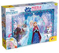 Lisciani - Disney Frozen - Double-Sided Jigsaw Puzzle 250 Pieces - 7+ Years | 2 in 1 Children's Puzzle - Extra Thick Pieces and Back to Colour - A Challenge for Long Afternoons - Size 50 x 35 cm