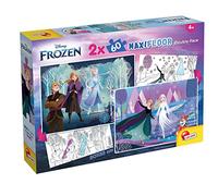 Lisciani - DISNEY FROZEN - Puzzle of 2x60 pieces - 2-in-1 puzzle - Double-sided - Back side to colour - Educational game - From 4 years - Promotes creativity - Made in Italy - 50 x 35 cm