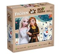 Lisciani - Disney Frozen - Recyclable Jigsaw Puzzle 48 Pieces - 4+ Years | Double-Sided 2 in 1 Puzzle - Film Scene to Assemble and Decorate - Back to Colour Afterwards - Finished Size 35 x 25 cm