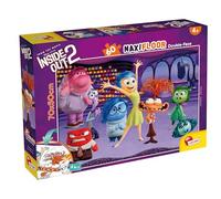 Lisciani - DISNEY INSIDE OUT 2 Puzzle - 60 Piece - for Kids Aged 4 and Up - Double-Sided Maxi Floor Puzzle - 35x25cm - Colorable Backside - Fun & Creative Play - Gift Idea - 2 in 1