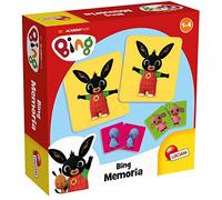 Lisciani - Disney Junior Bing Memo - Memory Game with Jobs - 1+ Years | Educational Matching Game - 24 Thick Tiles for 12 Pairs - Find and Name Each Picture - Memory, Language and Vocabulary