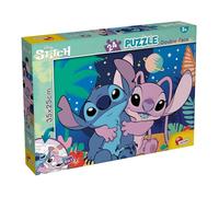 Lisciani - Disney Lilo and Stitch - MaxiPlus Puzzle 24 Pieces - 3+ Years | Double-Sided Children's Puzzle - Thick Pieces and Back to Colour - Well-Known Film Scenes to Assemble - Size 35 x 25 cm