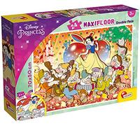 Lisciani - Disney Snow White - Maxi Floor Puzzle with 24 Pieces - 3+ Years | Double-Sided Giant Puzzle - Large and Thick Pieces to Assemble - Spatial Awareness and Dexterity - Floor Size 70 x 50 cm