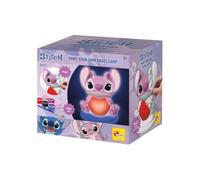 Lisciani - Disney Stitch & Angel - Paint Your Own Angel Lamp - Ages 5+ | Disney Stitch & Angel Paint Kit - Paint Your Own Bedside Lamp - 6 Colours Included - Creative Craft Activity - Ages 5+