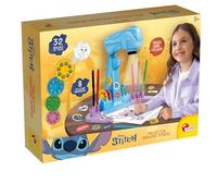 Lisciani - DISNEY STITCH - Projector Drawing School for Children aged 5 and over - LED Projector with 4 Discs - Creative Kit with Felt Pens, Stickers and Sheets - Manual Activity Without Screen