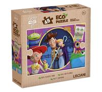 Lisciani - Disney Toy Story - Mini Eco Puzzle - 48 Pieces Double-Sided for Children 3+ - Color-in Puzzle with Illustration on the Back - Size 35 x 25 cm - Disney Toy Story - Fine Motor Skills