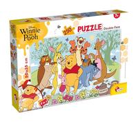Lisciani - Disney Winnie the Pooh - Puzzle 250 Pieces for Children 7+ - Double-Sided Disney Puzzle 2-in-1 - Size 50 x 35 cm - Winnie the Pooh and Friends - Creative Activity and Observation