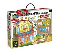 Lisciani EX72736 Educational Game Collection-Farm | Learning Game for Preschoolers - Play and Learn with the Farm - Discover the Animals and Their World - Fun at Home Together