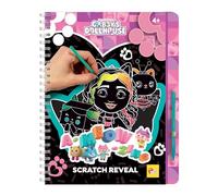 Lisciani - Gabby's Dollhouse A-Meow-Zing - Scratch Art Book - 4+ Years | Creative Book for Children - Scratch Pen Included and Colourful Designs to Reveal - No Paint or Mess - 44 Pages, 23 x 18 cm