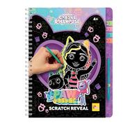 Lisciani - Gabby's Dollhouse Paxtastic - Scratch Art Book - 4+ Years | Creative Book for Children - Multicolour Designs to Scratch and Reveal - No Paint or Mess - 44 Pages, Size 23 x 18 cm