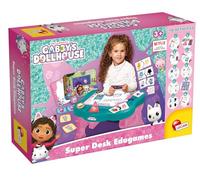Lisciani - GABBY'S DOLLHOUSE - Super Desk Edugames - for Children From 3 Years and up - 10 Educational Activities - Sensory and Logical Discovery - Made in Italy - Gift Idea