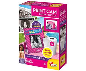 Lisciani Giochi - Barbie Print Cam Hi-Tech, Refills, Children from 4 Years, 2 Rolls for 120 Use, Print Your Photos Immediately, Video and Selfie Function, Multicoloured, Medium, 97968