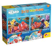 Lisciani Giochi - Disney Puzzle Supermaxi 2 x 12 Nemo Puzzle for Children, 86580