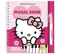 Lisciani - HELLO KITTY - Reusable Magic Water Book For Kids Ages 3+ - Educational Toy With 12 Pages And Water Pen - Creative Activity Book Without Mess - Gift Idea For Children