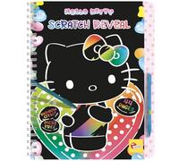 Lisciani - HELLO KITTY - Scratch Reveal Book For Kids Ages 5+ - 44 Pages With Stylus - Rainbow Effect In Color - Supports Fine Motor Skills - Creative Gift Idea For Children